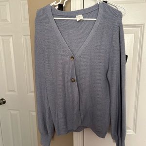 Joie Periwinkle purple/blue button down cardigan